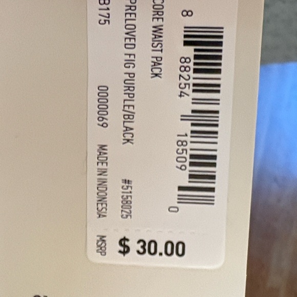 NWT Adidas Unisex Belt Bag- lilac with black print and nylon straps- adorable 💜 - Picture 12 of 12